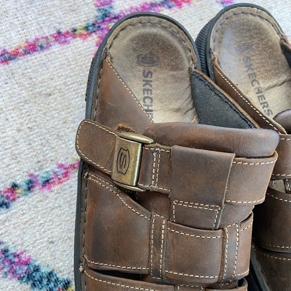 Skechers x Vintage Leather Open Toe Fisherman Sandals - Picture 6 of 12